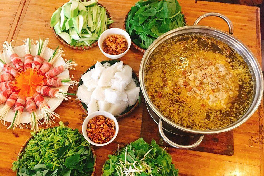 Lẩu riêu cua biển